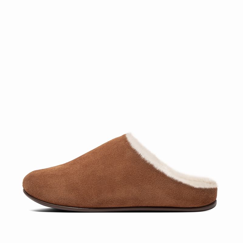 FitFlop Chrissie Shearling Braun - FitFlop Hausschuhe Damen Sale [GBKV-78394]